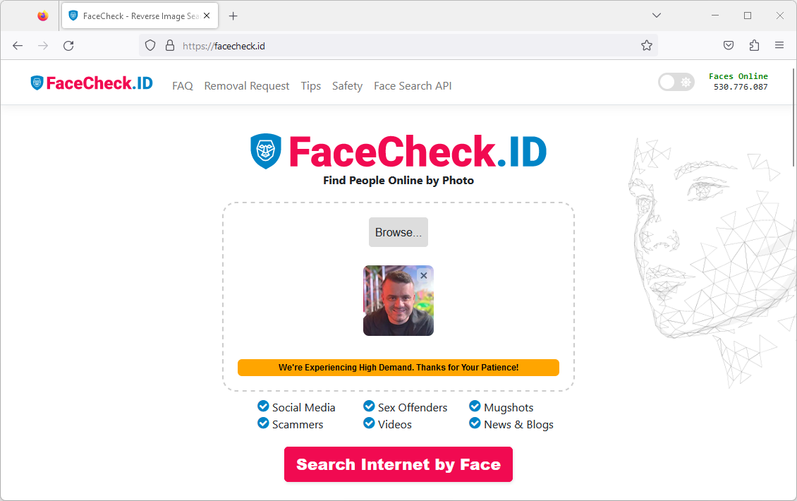 Facecheck.id é confiável? Facecheck é segura?